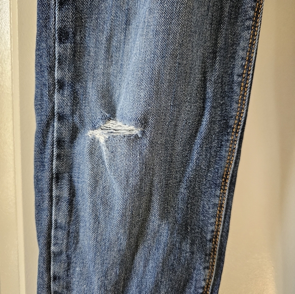 sz 6 Jumping Beans drawstring waist straight fit distressed ripped jeans - Picture 8 of 16